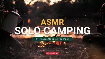 Asmr Solo Camping Fire White Noise Travel Study Youtube Channel Intro Outro