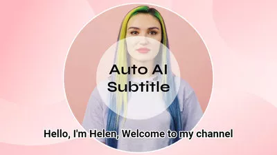 Auto Ai Subtitles Universal Pink