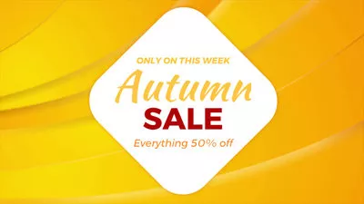 Autumn Big Sale Promo