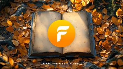 Autumn Leaf Book Ai Logo Animation Reveal Intro