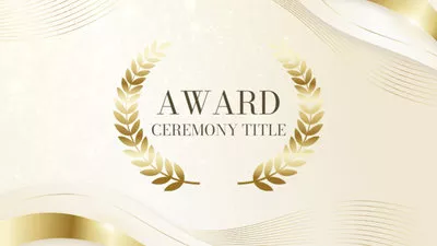 Awards Golden Slideshow Luxury Ceremony
