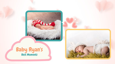Bebé Fotos Collage Presentación De Diapositivas