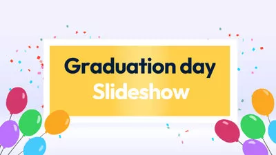 Balloon Confetti Graduation Slideshow