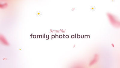 Schönes Familienfoto Diashow Album