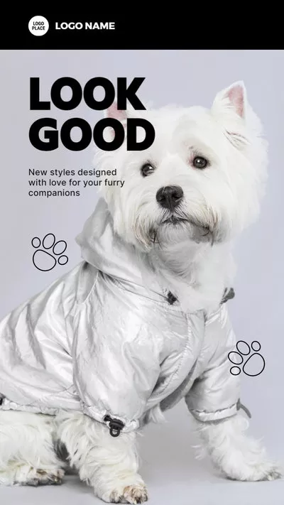 Beautiful Pet Cloth Ad