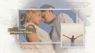 Beige Warm Simple Hand Written Travel Memories Slideshow