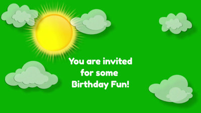 Invitación De Cumpleaños De Dibujos Animados