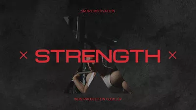 Black and Red Sport Motivation Opener