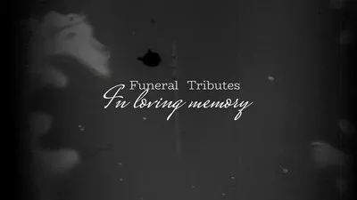 Black And White Movie Funeral Tribute Slide