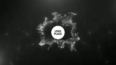 Black Flame Explosion Logo Intro