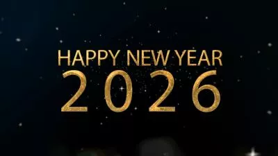 ブラックゴールド粒子フラッシュ 2026年明けましておめでとうございます イントロ