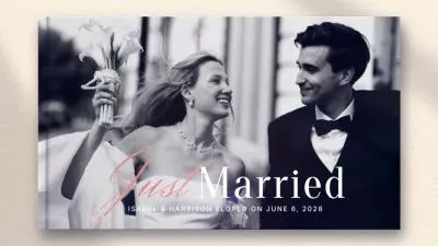Black Wedding Anniversary Propose Memories Book Album Photo Slideshow