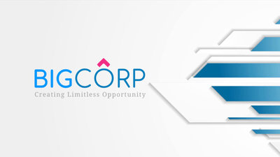 Blue Bokeh Triangle Simple Corporate Profile