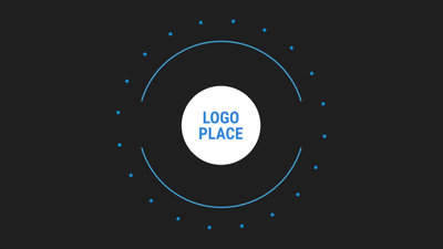 Blauer Kreis Logo Intro