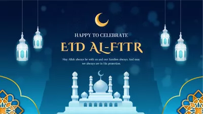 Blue Eid Al Fitr Cover