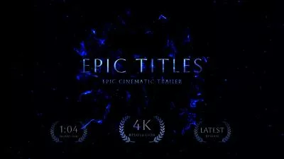  Blue Epic Future Technology Movie Film Trailer Intro Ad Promo