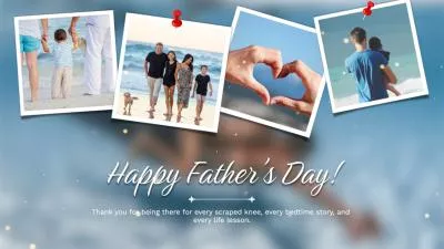  Blue Fathers Day Collage Photos Slideshow