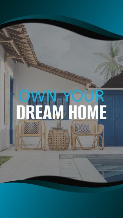 Blue Find Dream Home Real Estate Promotion