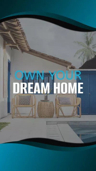 Blue Find Dream Home Real Estate Promotion