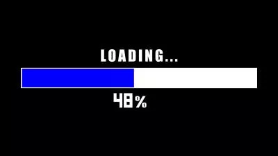  Blue Loading Progress Business Bar Logo Intro Outro