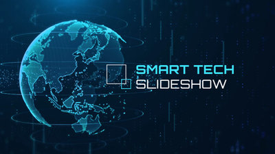 Blue Modern Business Smart Tech Financial Market Slideshow