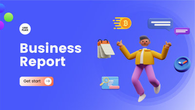 Blue Orange 3D Business Report