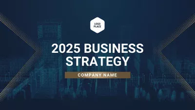 Blue Professional Business Strategie Präsentation