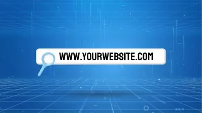 Blue Technology Ai Website Search Bar Demo Tutorial Logo Intro