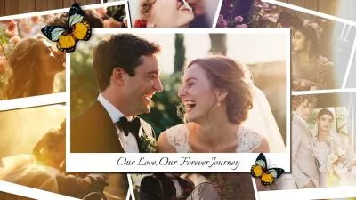 Bokeh Flower Love Story Romantic Couple Memories Photo Collage Slideshow