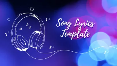 Bokeh Song Lyrics Template