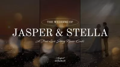 Bokeh Warm Wedding Ceremony Love Story Photos Collage Anniversary Slideshow