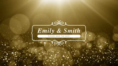 bokeh wedding invitation