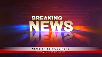 Breaking News Report Video