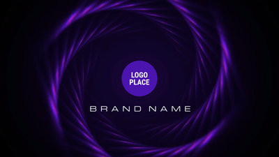 Business Company Logo Intro Grand Purple