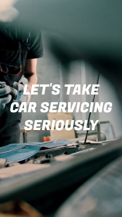 Anúncio Do Centro De Reparação De Automóveis