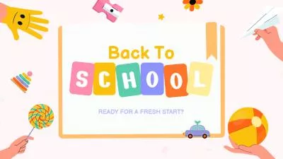 Cartoon Cute Kids Educational Stationery Back To School Promo