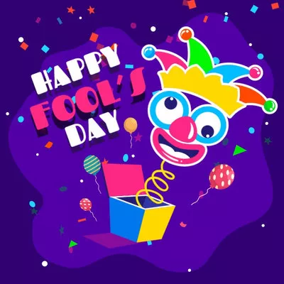Cartoon Prank Happy Fools Day