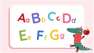 Children Letter Teaching Animated Video