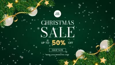 Christmas Celebration Holiday Sales Promo