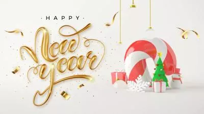 聖誕新年祝福幻燈片