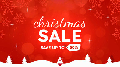 Christmas Sale Goods Star Snow