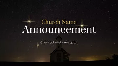 教会の発表