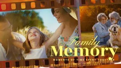 Cinematic Film Family Memory Photo Collage Slideshow