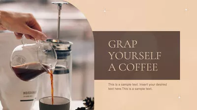 咖啡店促銷簡單照片