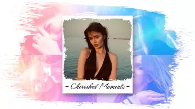 Color Brush Vintage Picture Frame Memories Moment Life Story Photo Collage Slideshow