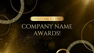 awards show sign template