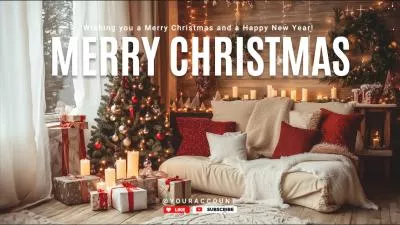  Cozy Winter Warm House Merry Christmas Happy New Year Youtube Intro