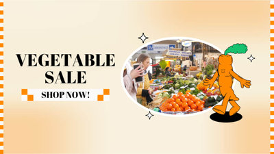 Creative Illustration Style Amazon Vegetable Promotion