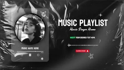 Creative Modern Style Music Playlist Player Songs Youtube Intro