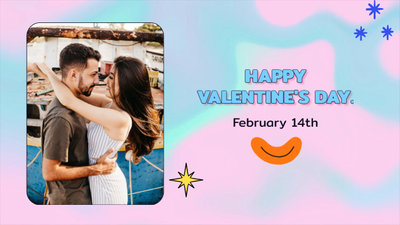 Lindo Y Divertido Día De San Valentín Collage Presentación De Diapositivas